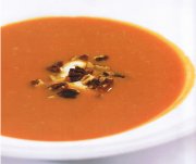 Soupe de carottes, de cleri rave et de poireau